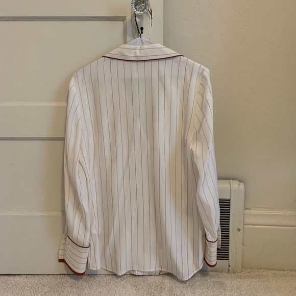 ✨ Like New Frame Silk Striped Blouse ✨ - Picture 4 of 4